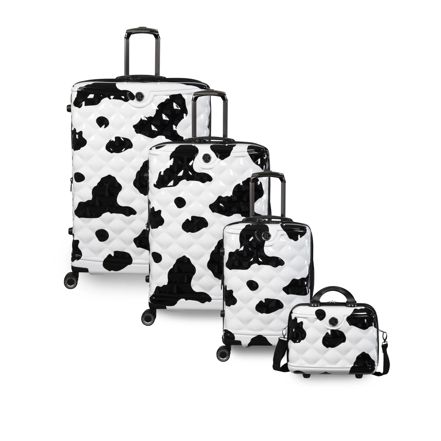 IT Luggage Indulging - 4pc Set (Moo Cow Print) - Image 6