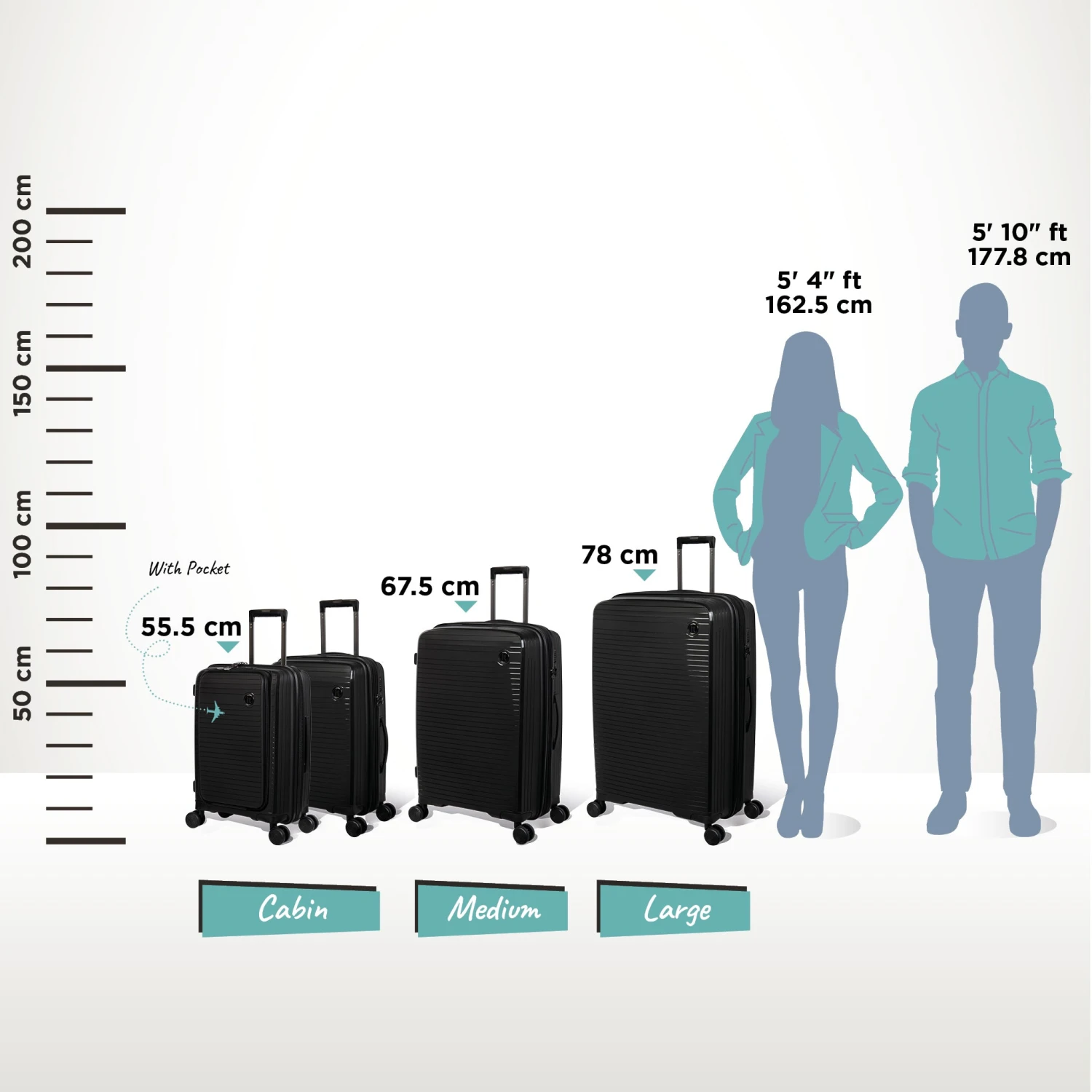 IT Luggage Spontaneous - Large (Black) - Image 12