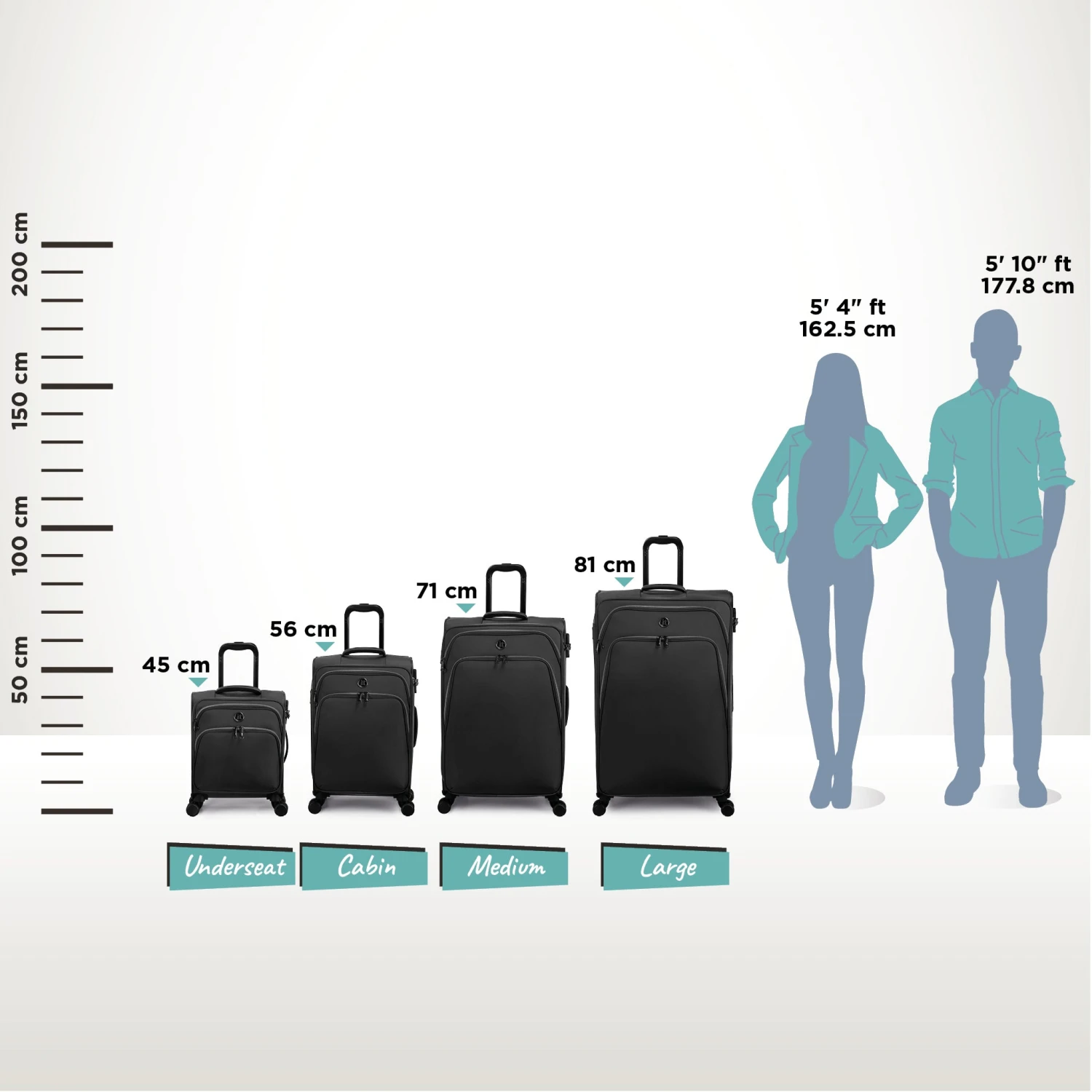 IT Luggage Trinary - Medium (Black) - Image 11
